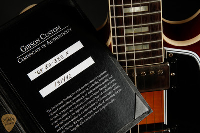 2023 - Gibson Custom Shop PSL '64 ES-335 Figured Reissue VOS Dirty Lemon 7.13 #131442