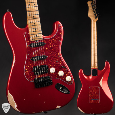 Suhr Eddie’s Guitars Exclusive Classic S Antique Roasted Candy Apple Red Electric Guitar
