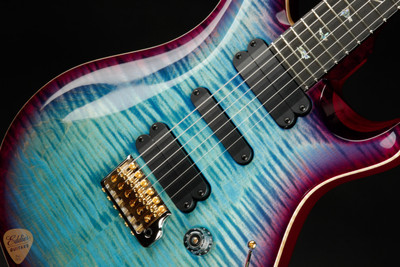 2023 - Paul Reed Smith Eddie's Guitars Wood Library 509 - Aquableux Purple Burst/Figured Stained Maple Neck