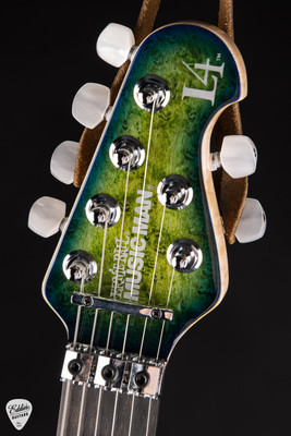 Ernie Ball Music Man Luke 4 HSS Floyd Rose Green Tide Electric Guitar