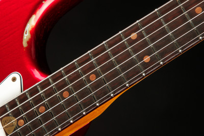 Fender Custom Shop Eddie's Guitars Exclusive Dealer Select Roasted 1963 Stratocaster Heavy Relic - Candy Apple Red