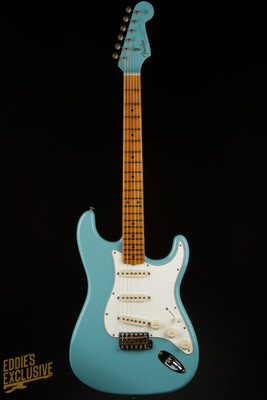 2023 - Fender Custom Shop Eddie's Guitars Exclusive Dealer Select Roasted 1963 Stratocaster Journeyman - Cashmere Blue