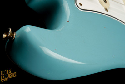 2023 - Fender Custom Shop Eddie's Guitars Exclusive Dealer Select Roasted 1963 Stratocaster Journeyman - Cashmere Blue