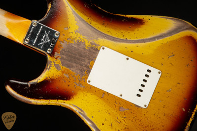 Fender Custom Shop Limited Edition 1959 Stratocaster Super Heavy Relic - Super Faded Aged Chocolate 3-Color Sunburst