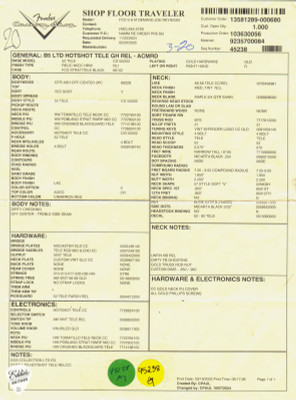 Fender Custom Shop Limited Edition Hotshot Telecaster Relic Aged Cimmaron Red Floor Traveler