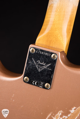 Fender Custom Shop 1959 Stratocaster HSS relic electric guitar in shell pink metallic