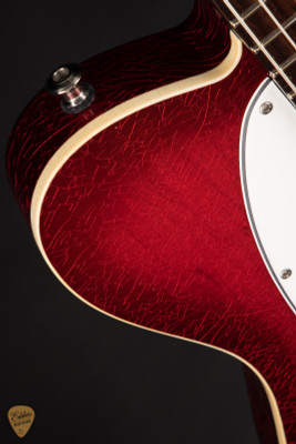 Fender Custom Shop postmodern telecaster dlx electric guitar in aged crimson burst