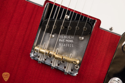 Fender Custom Shop postmodern telecaster dlx electric guitar in aged crimson burst