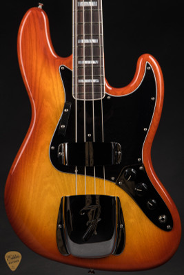 Fender Custom Shop 1975 Jazz Bass NOD electric bass in faded cherry sunburst