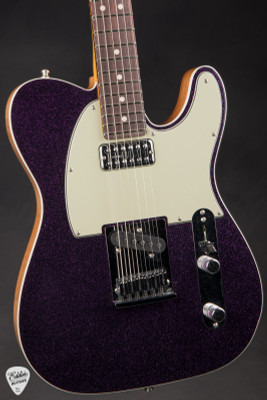 Fender Custom Shop Dual Stack HS Telecaster Deluxe electric guitar in magenta sparkle