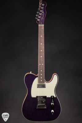 Fender Custom Shop Dual Stack HS Telecaster Deluxe electric guitar in magenta sparkle