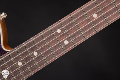 Fender Custom Shop Dual Stack HS Telecaster Deluxe electric guitar in magenta sparkle