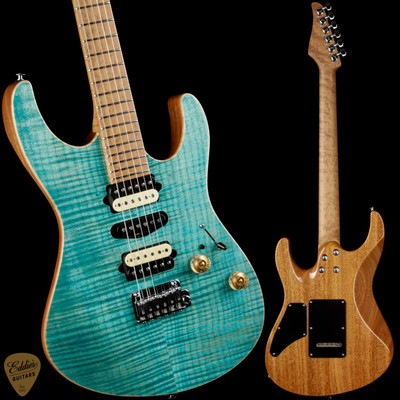 Suhr Modern - Bahama Blue/Roasted 5A Birdseye Maple Neck - Eddie's