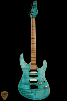 Suhr Modern - Bahama Blue/Roasted 5A Birdseye Maple Neck - Eddie's