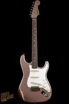 2023 - Fender Custom Shop Eddie's Guitars Exclusive Dealer Select Roasted 1963 Stratocaster Journeyman - Dusk Pearl