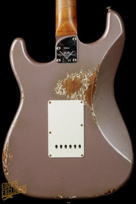 2023 - Fender Custom Shop Eddie's Guitars Exclusive Dealer Select Roasted 1963 Stratocaster Journeyman - Dusk Pearl