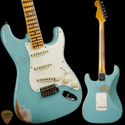 2023 - Fender Custom Shop LTD 1956 Stratocaster Heavy Relic - Aged Daphne Blue