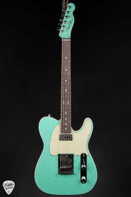 Fender Custom Shop Dual Stack HS Telecaster Deluxe electric guitar in sea foam sparkle