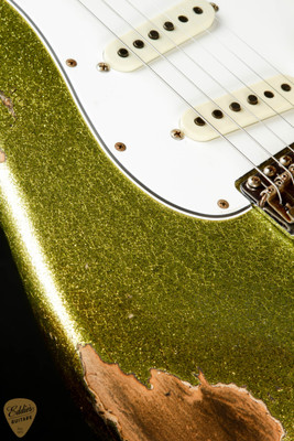 2023 - Fender Custom Shop 1967 Stratocaster Heavy Relic - Chartreuse Sparkle