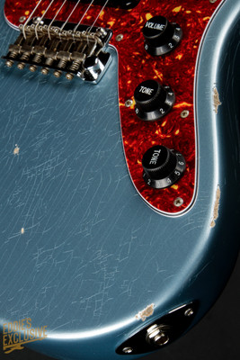 2023 - Suhr Eddie's Guitars Exclusive Roasted Classic JM Antique - Ice Blue Metallic