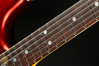 2023 - Fender Custom Shop 1966 Stratocaster Deluxe Closet Classic  - Faded Aged Candy Apple Red