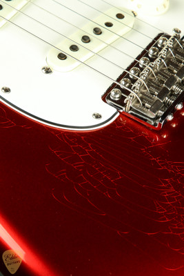 2023 - Fender Custom Shop 1966 Stratocaster Deluxe Closet Classic  - Faded Aged Candy Apple Red