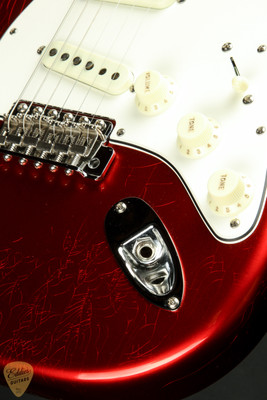 2023 - Fender Custom Shop 1966 Stratocaster Deluxe Closet Classic  - Faded Aged Candy Apple Red