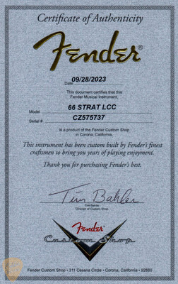 2023 - Fender Custom Shop 1966 Stratocaster Deluxe Closet Classic  - Faded Aged Candy Apple Red