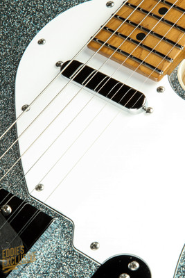 2023 - Suhr Eddie's Guitars Exclusive Custom Classic T Roasted - Ice Blue Sparkle