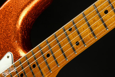 Fender Custom Shop Eddie's Guitars Exclusive Dealer Select Roasted 1963 Stratocaster Journeyman - Orange Sparkle