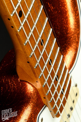 Fender Custom Shop Eddie's Guitars Exclusive Dealer Select Roasted 1963 Stratocaster Journeyman - Orange Sparkle
