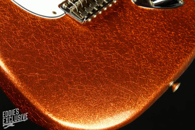 Fender Custom Shop Eddie's Guitars Exclusive Dealer Select Roasted 1963 Stratocaster Journeyman - Orange Sparkle