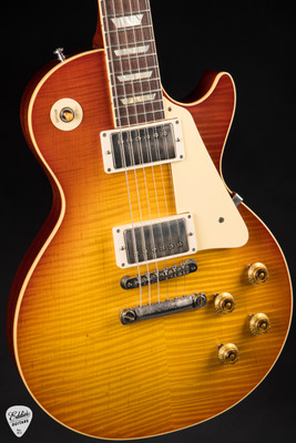 Gibson Custom Shop PSL ’59 Les Paul Standard Reissue VOS Abilene Sunset Burst Electric Guitar