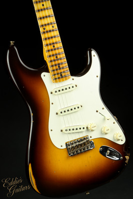 2023 - Fender Custom Shop Limited Edition Fat 50's Stratocaster Relic - Wide Fade Chocolate 2-Color Sunburst