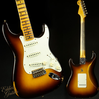 2023 - Fender Custom Shop Limited Edition Fat 50's Stratocaster Relic - Wide Fade Chocolate 2-Color Sunburst