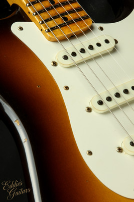 2023 - Fender Custom Shop Limited Edition Fat 50's Stratocaster Relic - Wide Fade Chocolate 2-Color Sunburst