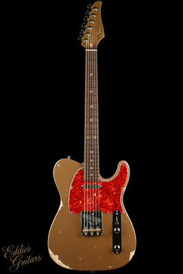 Used - Suhr Eddie's Guitars Exclusive Roasted Classic T Antique - Firemist Gold