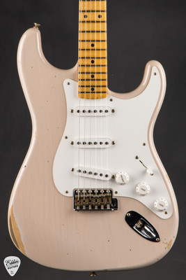 2023 - Fender Custom Shop Limited Edition 1955 Stratocaster Relic - Dirty White Blonde