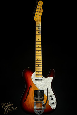 2023 - Fender Custom Shop 1968 Telecaster Thinline Journeyman Relic - 3 Tone Sunburst