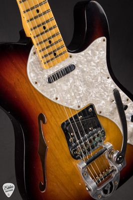 2023 - Fender Custom Shop 1968 Telecaster Thinline Journeyman Relic - 3 Tone Sunburst