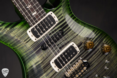 Paul Reed Smith Modern Eagle V Electric Guitar in Faded Grey Black with Emerald Wraparound Smokeburst