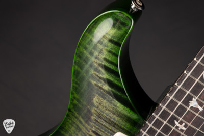 Paul Reed Smith Modern Eagle V Electric Guitar in Faded Grey Black with Emerald Wraparound Smokeburst
