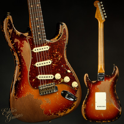 Fender Custom Shop LTD Roasted 1961 Stratocaster Super Heavy Relic - Aged 3-Color Sunburst