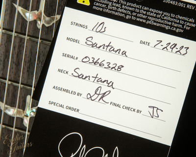 Paul Reed Smith Santana Retro - Black Gold Burst