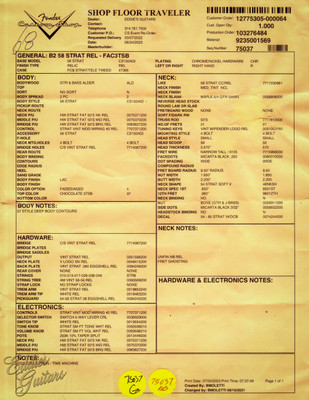 Fender Custom Shop 1958 Stratocaster Relic - Faded Aged Chocolate 3-Tone Sunburst