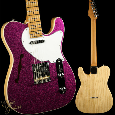 2023 - Suhr Eddie's Guitars Exclusive Custom Classic T Roasted - Fuschia Sparkle