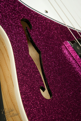 2023 - Suhr Eddie's Guitars Exclusive Custom Classic T Roasted - Fuschia Sparkle