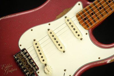 2023 - Fender Custom Shop Eddie's Guitars Exclusive Dealer Select Roasted 1963 Stratocaster Heavy Relic - Dusk Plum