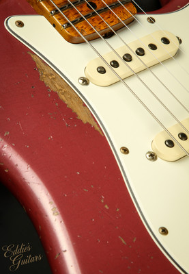 2023 - Fender Custom Shop Eddie's Guitars Exclusive Dealer Select Roasted 1963 Stratocaster Heavy Relic - Dusk Plum