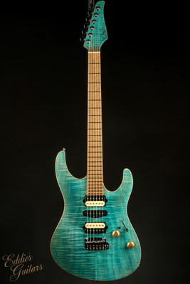2023 - Suhr Modern - Bahama Blue/Roasted 5A Birdseye Maple Neck